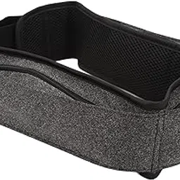 Running Waist Pouch, Light Sweat Wicking Jogging Waist Bag Comfortable Multi Pockets Elastic Water Repellent with Reflective Strip for Shopping (Black Melange)-picture-38