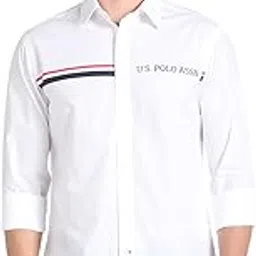 u.s. polo assn. Men's Cotton Regular Fit Shirt image 1