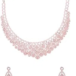 yellow chimes Jewellery Set for Women and Girls American Diamond Jewellery Set | Authentic AD Necklace Set for Women | Birthday Gift for girls and women Anniversary Gift for Wife-picture-10