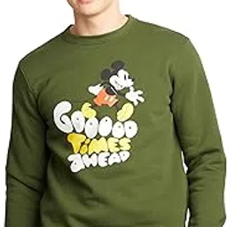 amazon brand - symbol Men Cotton Blend Heavy Weight Round Neck Sweatshirt (Available in Marvel & Disney Graphics) (Regular Fit)-picture-56