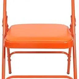 Grandwill Retro Folding Chair for Home/Study Chair and Restaurant Chair (Metal, Orange)-picture-14