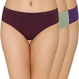 amante Solid Mid Rise Full Coverage Bikini Panties (Pack of 3)-picture-28