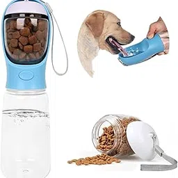 Blikiz Dog Water Bottle, Leak Proof Portable Puppy Water Dispenser Drinking Feeder Pet Care Cup for Outdoor Walking, Hiking, Travel (Blue)-picture-14