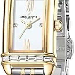 daniel hechter Paris Louvre Collection Square Dial Watch for Women with Roman Indices and Stainless Steel Strap-DHW2006 image 1