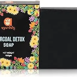 Ayurdaily Charcoal Detox Kojic Acid Soap Removing Body DeTan & Skin Lightening, Glow Enhancing | Suitable for All Skin Types 100GM-picture-16