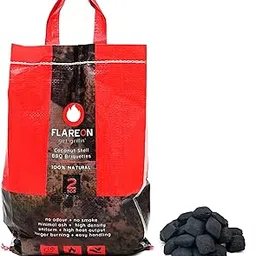 FLAREON Coconut Charcoal Shell Barbeque (BBQ) Grill Briquettes (2 KG)-picture-32