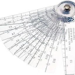 Sellify 0.05-1mm Thickness Plastic Feeler Gauge Gap Filler Measuring Tool 13 in 1-picture-36