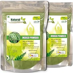 Natural Health And Herbal Products Pure & Natural Indigo Powder | Indigofera tinctoria Neel Powder For Natural Hair Colorant Black/Brown Hair Color - 200 Gram (Pack of 2 of 100g Each)-image-19