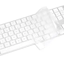 OJOS Keyboard Cover Compatible with 2017-2019 Apple Magic Keyboard with Numeric Keypad US Layout Model MQ052LL/A and A1843-Clear-image-2