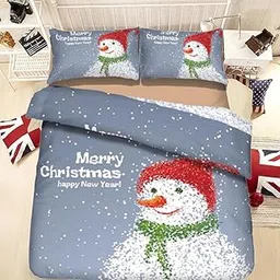 HEAVENGLOW 3D Bedding Set Merry Christmas 4 Sets Bedroom Decoration #4-image-0