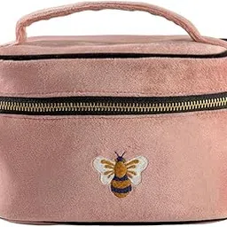 FABORANGE Large Vanity Bag, Travel Make Up Organizer Bag, Cosmetic Bag for Women Girls, Portable Toiletry Bag, Soft Cruelity Free Material (Blush Pink, Large, Pack of 1)-image-4