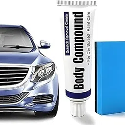 Vivatra Car Body Scratch Remover and Repair Polishing Wax Kit with Sponge Cream Wax Body Compound Scratch Remover Ideal For Car and Bike Essentials, Moving Supplies image 1