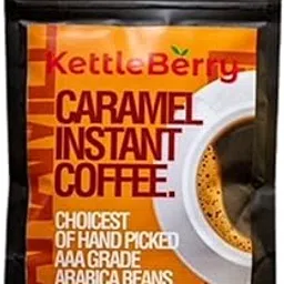 KettleBerry Caramel Instant Coffee, Premium AAA Grade Arabica Beans, 50g-picture-54