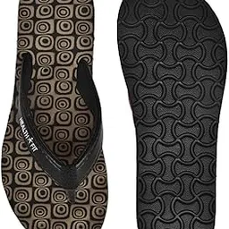 healthfit Stylish Acupressure Massage Slippers with Orthopedic Sole, Red and Black-picture-12