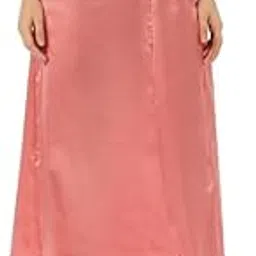ms. lingies Women's Satin Silk Saree Petticoat Underskirt Indian Lining for Sari-picture-20