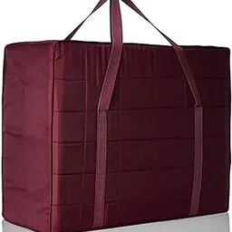 Bansal Yarn Jumbo ATTACHI Bag Heavy Soft Parachute Material Travel Duffle Bag|Underbed Storage Bag|Blanket Cover | Clothes Bags (Pack of 1) Red-image-15