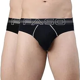 f a s o Men's Briefs Pack of 2 | Super Combed Cotton Rib | Solid Colors | Soft & Comfortable Fit-picture-12
