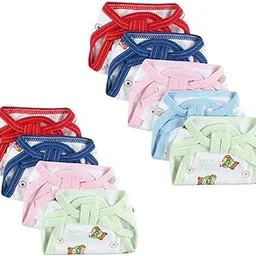 Honey Boo New Born Baby's Cotton Cloth Diapers/Langot/Nappy U Shaped Washable and Reusable Nappies (Multicolour,0-6 Months) Pack of 9-picture-16
