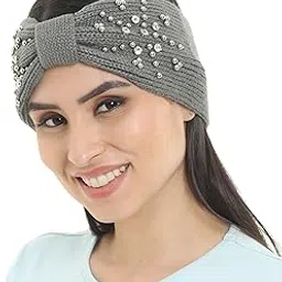 fabseasons Studded Acrylic Woolen Skull Stretch Headband/Ear Warmer/Cap/Hair Accessory for Women & Girls for Winters-picture-33