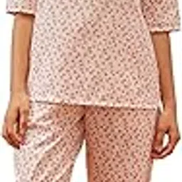 clovia Women's Cotton Print Me Pretty Top & Pyjama Set-picture-52