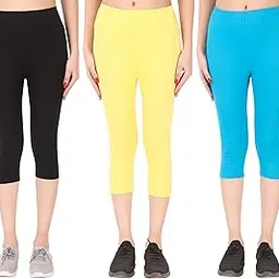 irana Women Cotton Lycra 3/4th Capri image 1