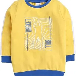 BUMZEE Yellow Boys Full Sleeves Cotton Sweatshirt (Peb9752)-picture-19