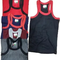 Set of 5 Men Regular Fit Cotton Plain/Solid Scoop Neck Sleeveless Vests Gym Vest-picture-28