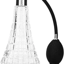 salaty Glass Vintage Perfume Bottle, Antique Antique Perfume Bulb Sprayer, Elegant Empty Great Decoration Bedroom Living Room for Home Travel-picture-13