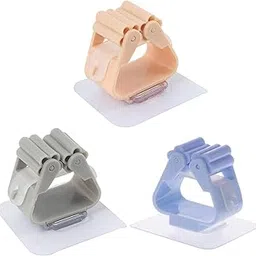 Jannam Mop Broom Holder - Mop Clips Self Adhesive | Mop Holder Wall Mounted Tidy Organizer | Broom Hanger Wall Mount Holder for Bathroom, Kitchen, Closet (Pack of 3)-picture-25