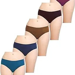 bornify Women's Multicolor Cotton Panties - (Pack of 5)-picture-46
