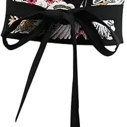 calandis CALANDIS™ Kimono Robe OBI Belt Elegance Accessories for Festivals Tea Ceremonies Dress Black | Womens Accessories-picture-43