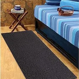 Heart Home Rubber 1 Piece Bed Side Runner 24x36'' (Brown) CTHH0945-image-97