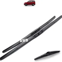 AWB Hybrid Wiper Blades Front & Rear Compatible with Xuv500 (pack of 3)-image-0