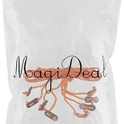 LICHTS 4pcs Camping Tent Guyline Reflective Nylon Rope & Adjusters 4pcsx4m Orange B-picture-14