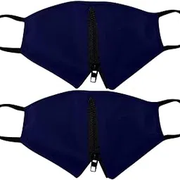 STYLEHEAVEN Zipper Face Guard Easy to Eat & Drink Face Procetion for Women Men Navy|Health & Beauty|Health Care|Other Health Care Supplies-image-43