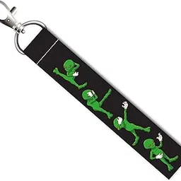 isee 360 Dancing Alien Lanyard Tag with Swivel Lobster for Gift Luggage Bags Backpack Laptop Bags L X H 5 X 0.8 INCH-picture-43