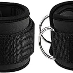 ATORSE Ankle Strap Bands Exercise Leg Extensions Attachments for Gym Black-image-74