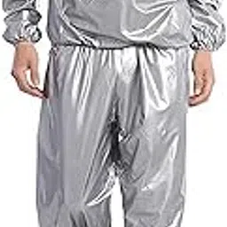 Ubervia® PVC Fitness Weight Loss Sweating Sauna Suit Exercise Gym Clothing, Unisex PVC Sweat Sauna Suit Fabric Slimming Weight Slimming Fitness L - 5XL-picture-26