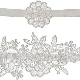 shopora 2Pcs Wedding Garters For Bride Leg Rings Handmade For Stage Prom Dance White | Womens Clothing | Intimates & Sleep | Garter Belts-picture-43