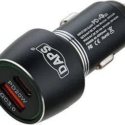 DAPS 51W Car Charger with Dual Output, 51 Watts Total (31W USB + 20W Type C PD), car Charger Fast Charging Compatible for iPhone and All Android Smartphones and Tabletes (PD 3.0 and QC 3.0)-image-25