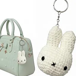 SNOWY SHOP Korean Aesthetic Kawaii Bag Charm – Cute Plush Keychain Accessory for Girls & Women | Stylish Purse, Backpack & Handbag Hanging Pendant-picture-18