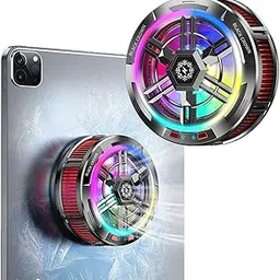 BLACK CROWN New X100 Mobile Phone/Tablet Semiconductor Cooler, Three-Speed Adjustable Colorful Magnetic and Back-Clip Refrigeration Ice Freezing Radiator Cooler for Gaming Phone/Tablets.(Black)-picture-29