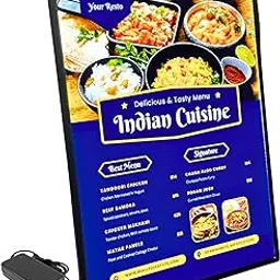 Framehub® LITE Custom LED Advertising Lightbox | Ultra-Slim Aluminum Display Frame for Posters, Menus, Discounts, Sale, Display For Shops, Restaurants and Businesses (A2 16.5 X 23.4 Inches)-picture-31