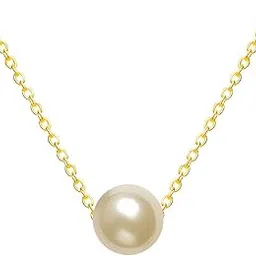 Pearls Stylish Daily and Office Wear Drop Necklace for Women and Girls | Gifts for Women's| Fashion Jewellery for Women & Girls-image-6