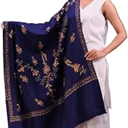 Women's Hand Embroidered Pure Wool Shawl-image-50