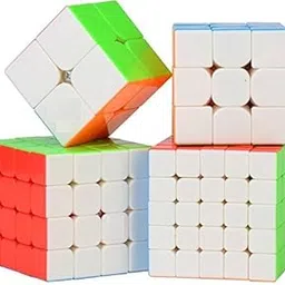 D ETERNAL Speed Cube Combo Set Of 2X2 3X3 4X4 5X5 High Speed Stickerless Magic Puzzle Game Toy For Boys And Girls, Kids and Professionals-picture-28