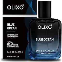 OLIXO Blue Ocean Eau de Parfum for Men – Long-Lasting Fresh and Woody Fragrance with Premium Swiss Oils – 50 ml-image-98