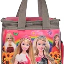 Girl's Polyester 3D Photo Barbie Lunch Bag (Pink)-picture-18