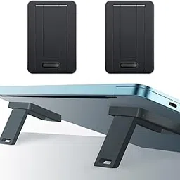 ZORBES® 2Pcs Invisible Laptop Risers, Heat Dissipation Kickstands, Self Adhesive Folding Risers for Tablet, Laptop, Reader-picture-34