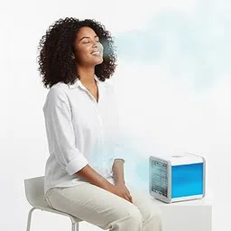 Drumstone 𝟓+𝟓 YEAR 𝐆𝐔𝐀𝐑𝐀𝐍𝐓𝐄 Mini Arctic Air Cooler 2025 | Portable 3-in-1 Personal Air Cooler, Humidifier & Air Purifier | USB Rechargeable Mini AC for Home, Office & Bedroom-picture-19